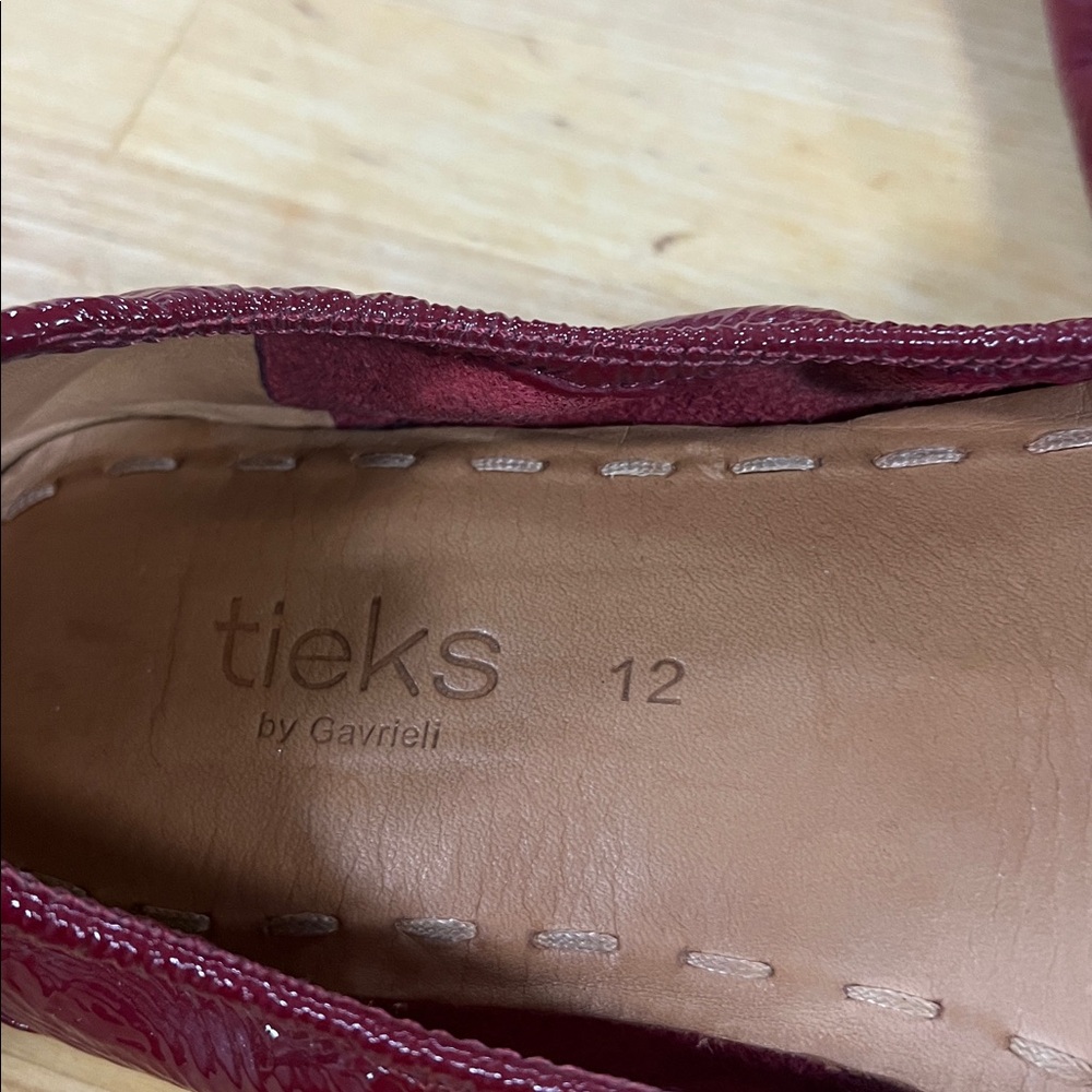 Tieks by Gavrieli Red Patent Leather Ballet Flats Size 12 - Picture 4 of 8